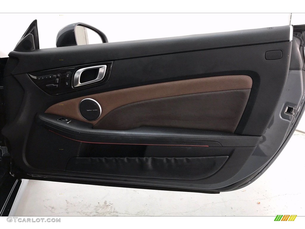 2015 Mercedes-Benz SLK 250 Roadster Two-tone Brown/Black Door Panel Photo #139525161