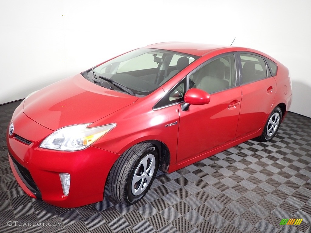2013 Prius Two Hybrid - Barcelona Red Metallic / Dark Gray photo #7