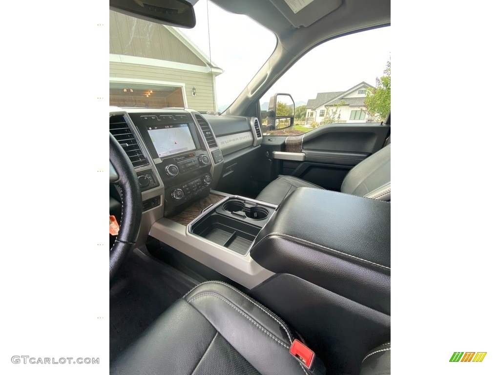 2019 F350 Super Duty Lariat Crew Cab 4x4 - Stone Gray Metallic / Earth Gray photo #11