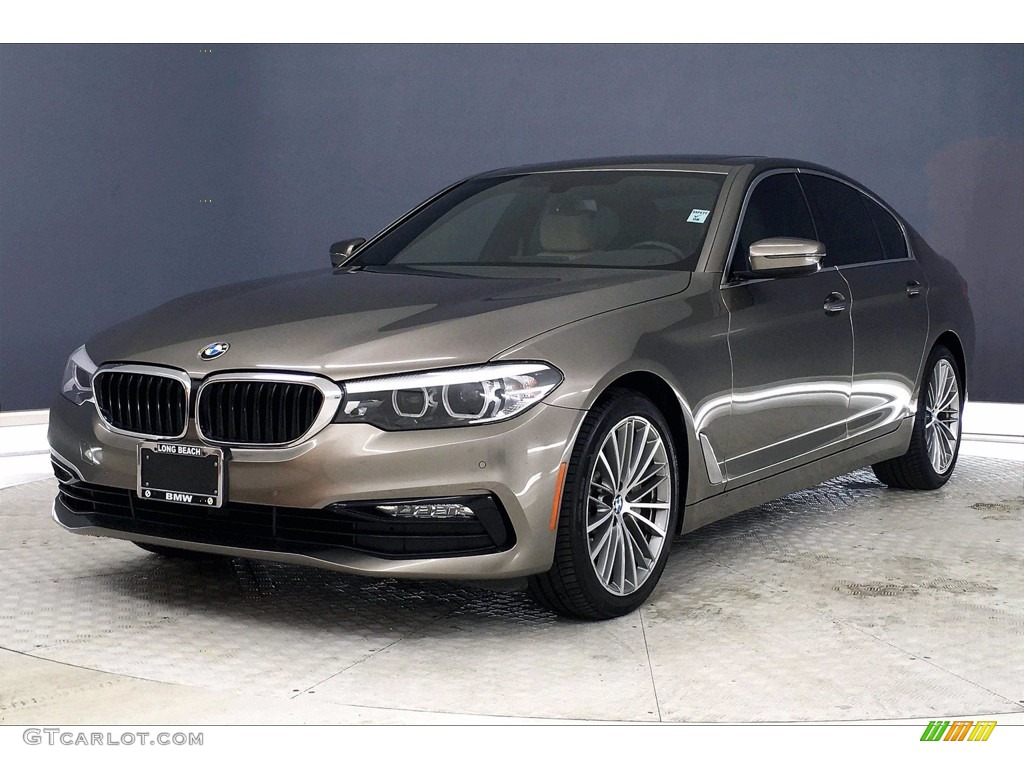 2017 5 Series 530i Sedan - Glacier Silver Metallic / Canberra Beige photo #12