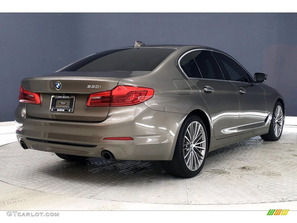 2017 5 Series 530i Sedan - Glacier Silver Metallic / Canberra Beige photo #13