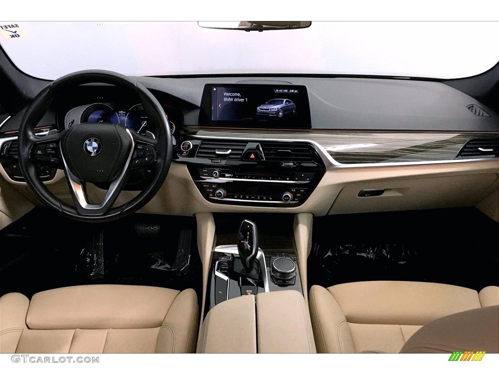 2017 5 Series 530i Sedan - Glacier Silver Metallic / Canberra Beige photo #15