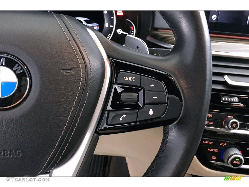 2017 5 Series 530i Sedan - Glacier Silver Metallic / Canberra Beige photo #19