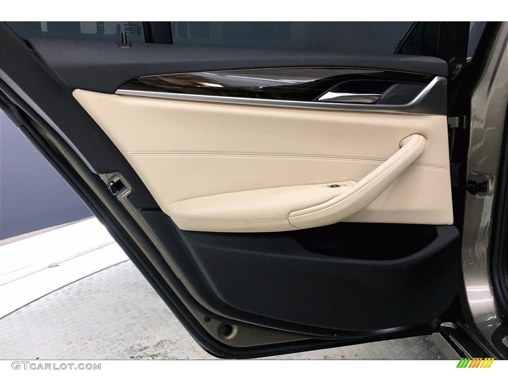 2017 5 Series 530i Sedan - Glacier Silver Metallic / Canberra Beige photo #25