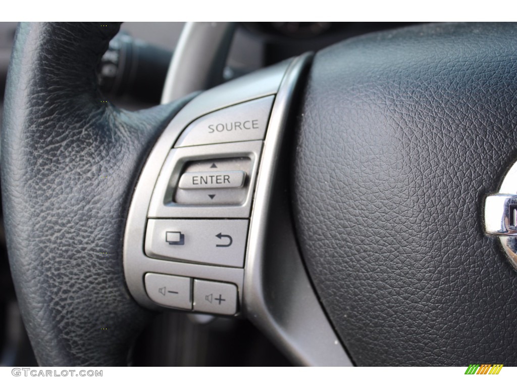 2015 Nissan Altima 3.5 SL Charcoal Steering Wheel Photo #139526754