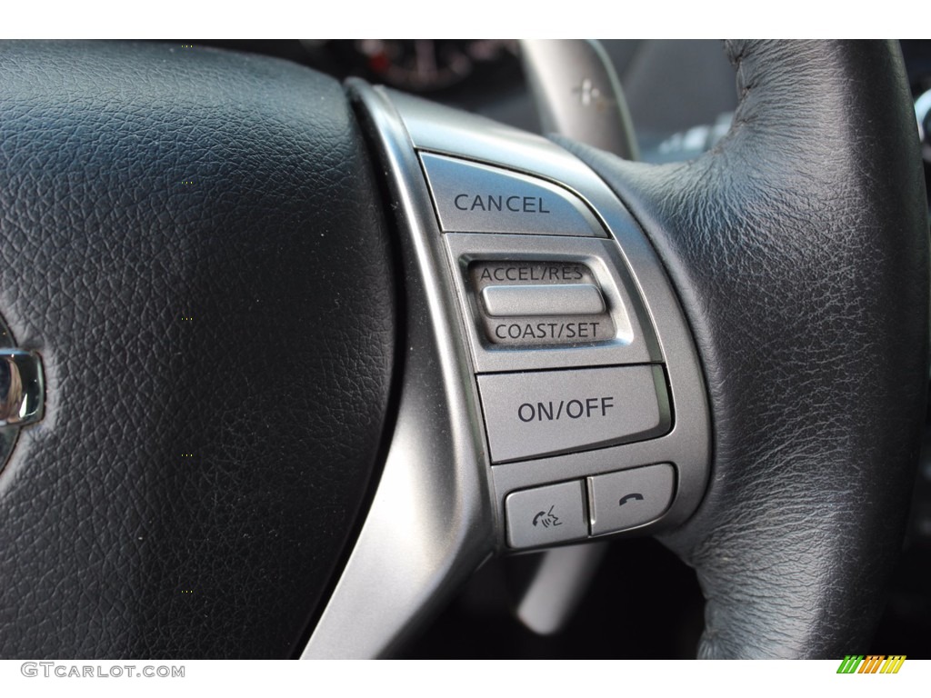 2015 Nissan Altima 3.5 SL Charcoal Steering Wheel Photo #139526760