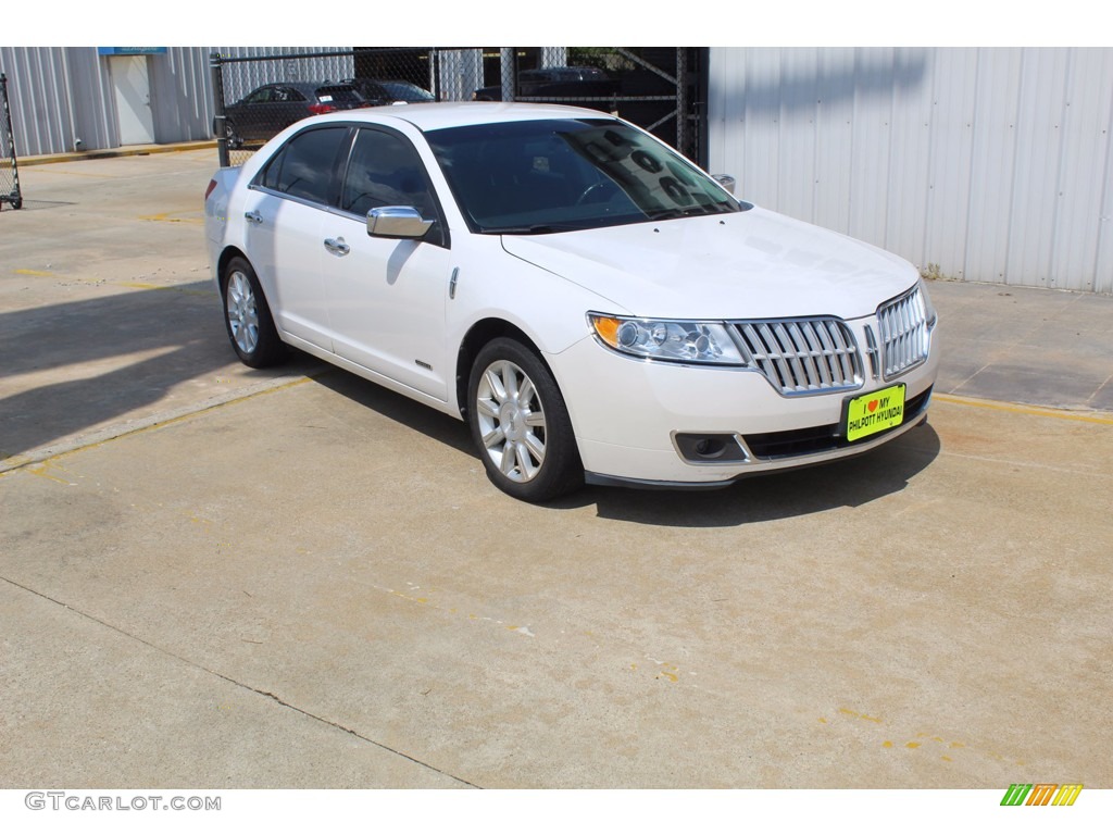 White Platinum Tri-Coat 2011 Lincoln MKZ Hybrid Exterior Photo #139526934