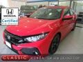 Rallye Red 2018 Honda Civic EX-L Navi Hatchback