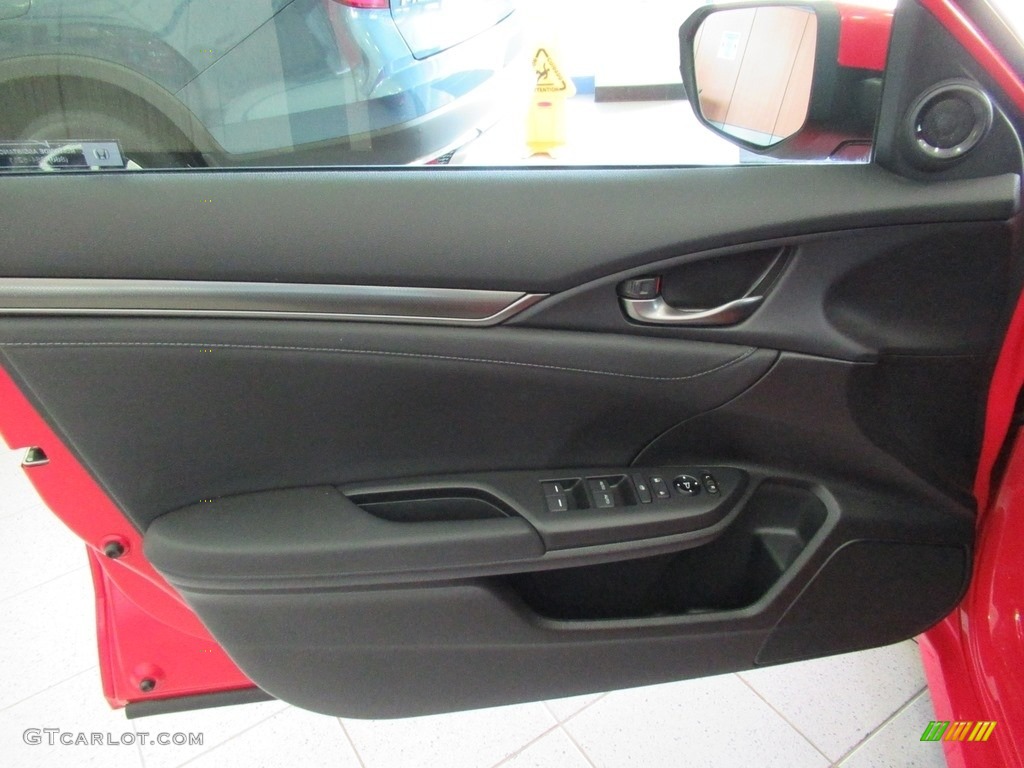 2018 Honda Civic EX-L Navi Hatchback Black Door Panel Photo #139527946
