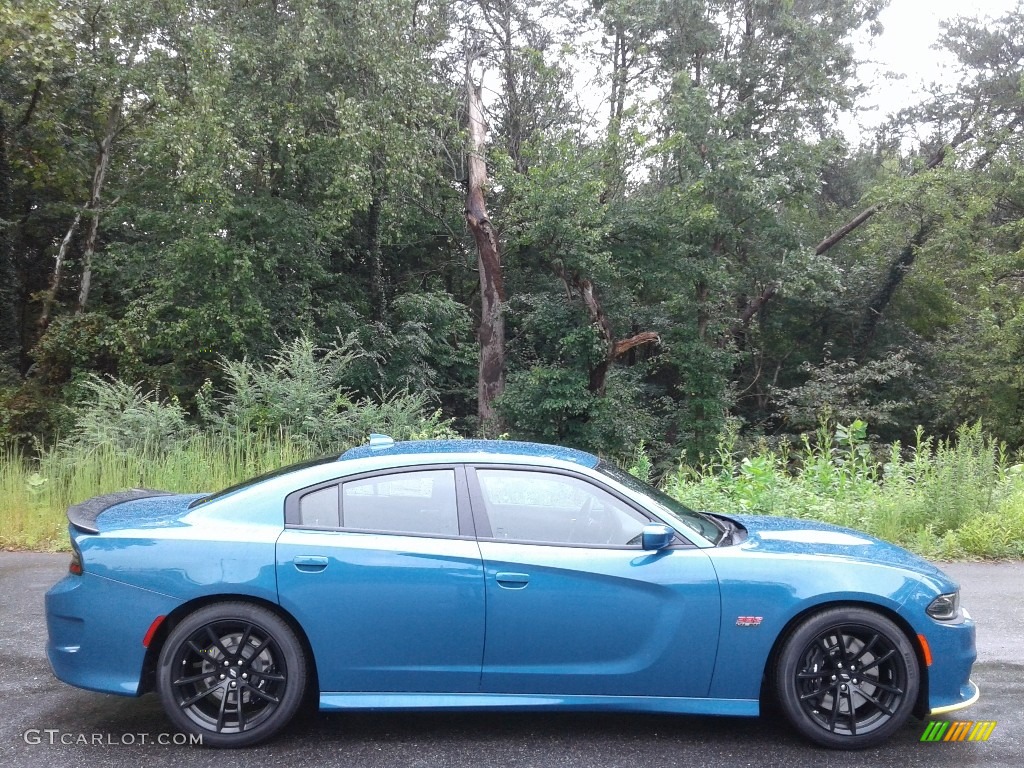 2020 Charger Scat Pack - Frostbite / Black photo #5
