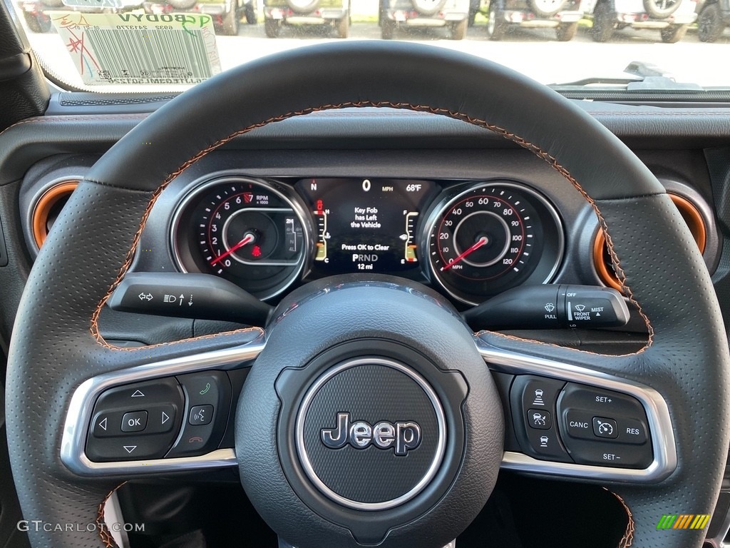 2021 Jeep Gladiator Mojave 4x4 Black Steering Wheel Photo #139528234