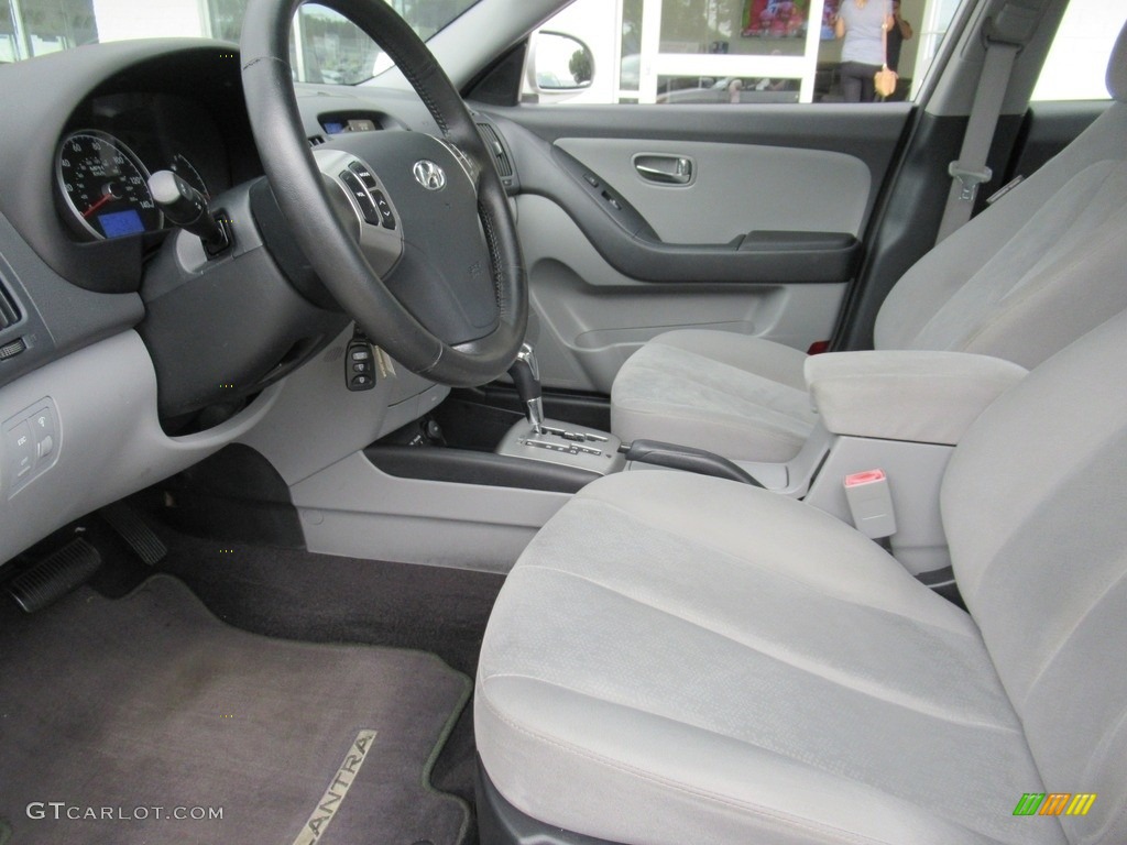 2010 Elantra SE - Liquid Silver / Gray photo #11