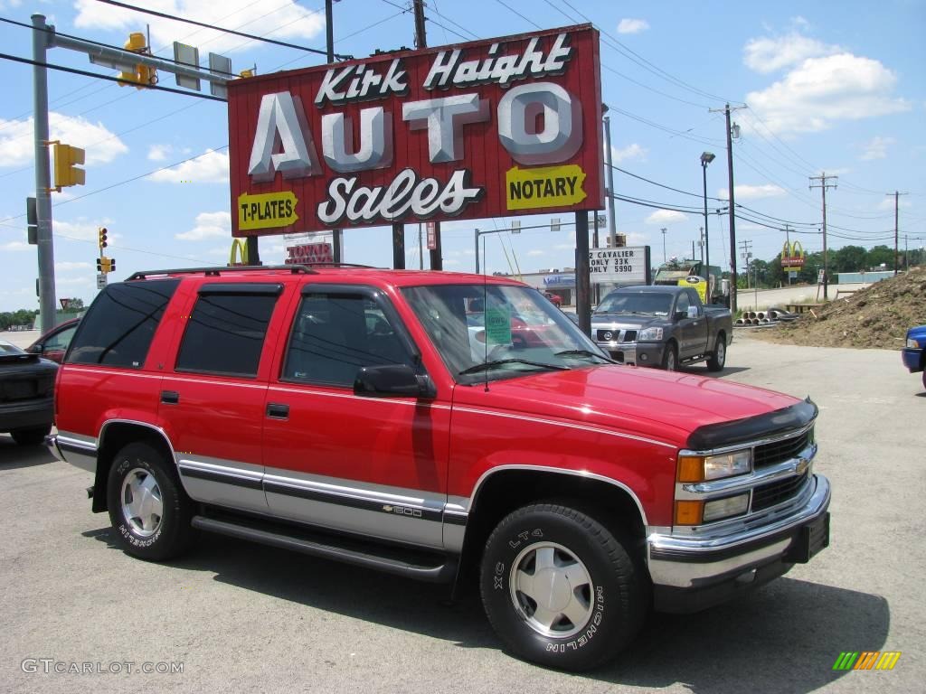 1996 Tahoe LT 4x4 - Victory Red / Gray photo #1