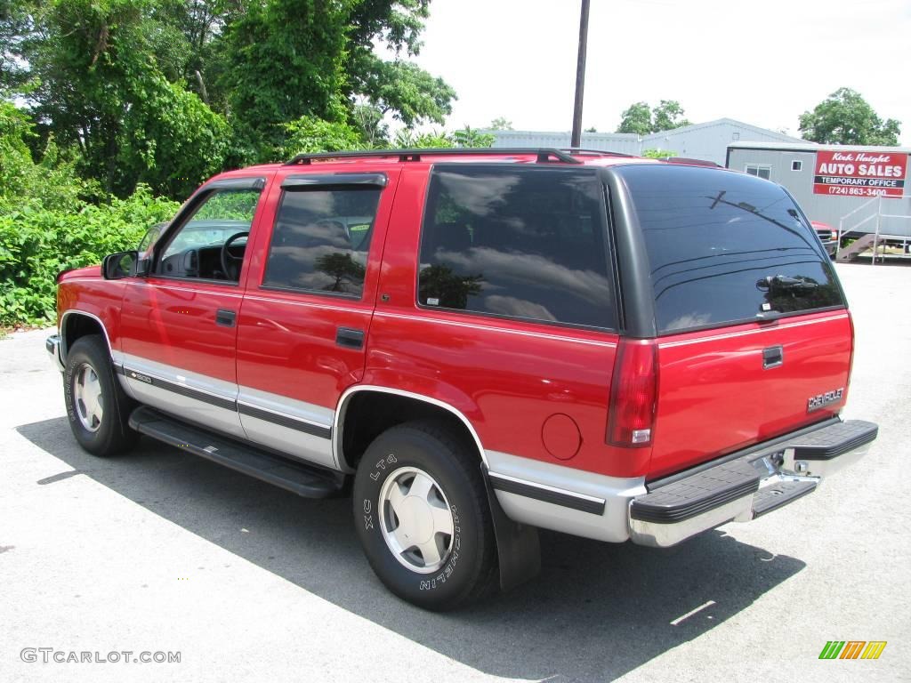 1996 Tahoe LT 4x4 - Victory Red / Gray photo #6