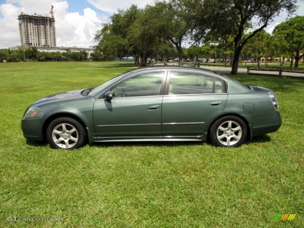 2005 Altima 2.5 S - Mystic Emerald Green / Blond photo #3