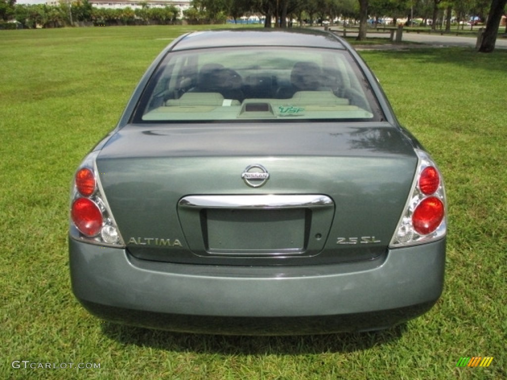 2005 Altima 2.5 S - Mystic Emerald Green / Blond photo #7