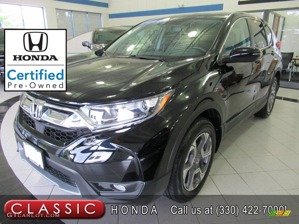 2018 CR-V EX-L AWD - Crystal Black Pearl / Black photo #1