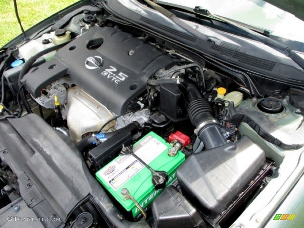 2005 Altima 2.5 S - Mystic Emerald Green / Blond photo #62