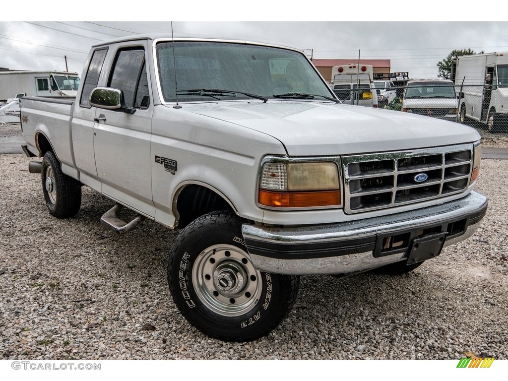 Oxford White 1996 Ford F250 XL Extended Cab 4x4 Exterior Photo #139531638