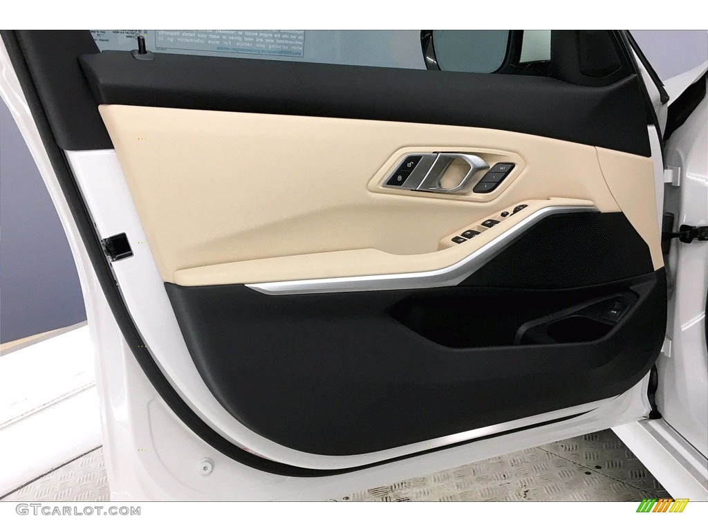 2020 3 Series 330i Sedan - Mineral White Metallic / Canberra Beige photo #13