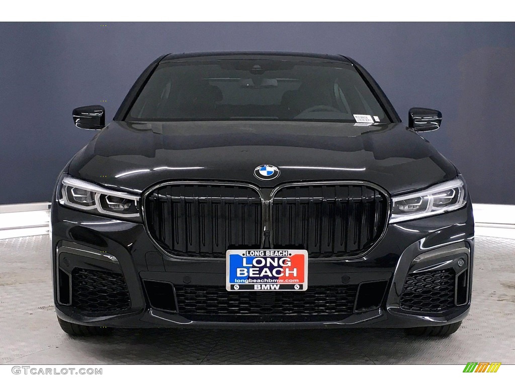 2021 7 Series 740i Sedan - Black Sapphire Metallic / Black photo #2