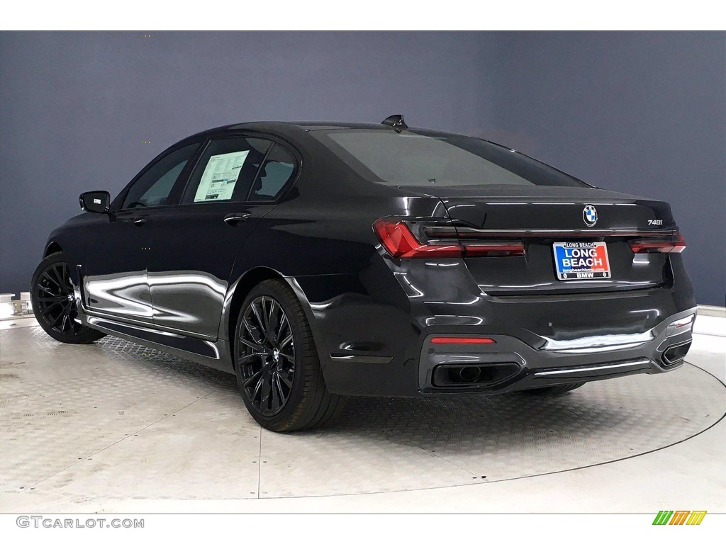 2021 7 Series 740i Sedan - Black Sapphire Metallic / Black photo #3