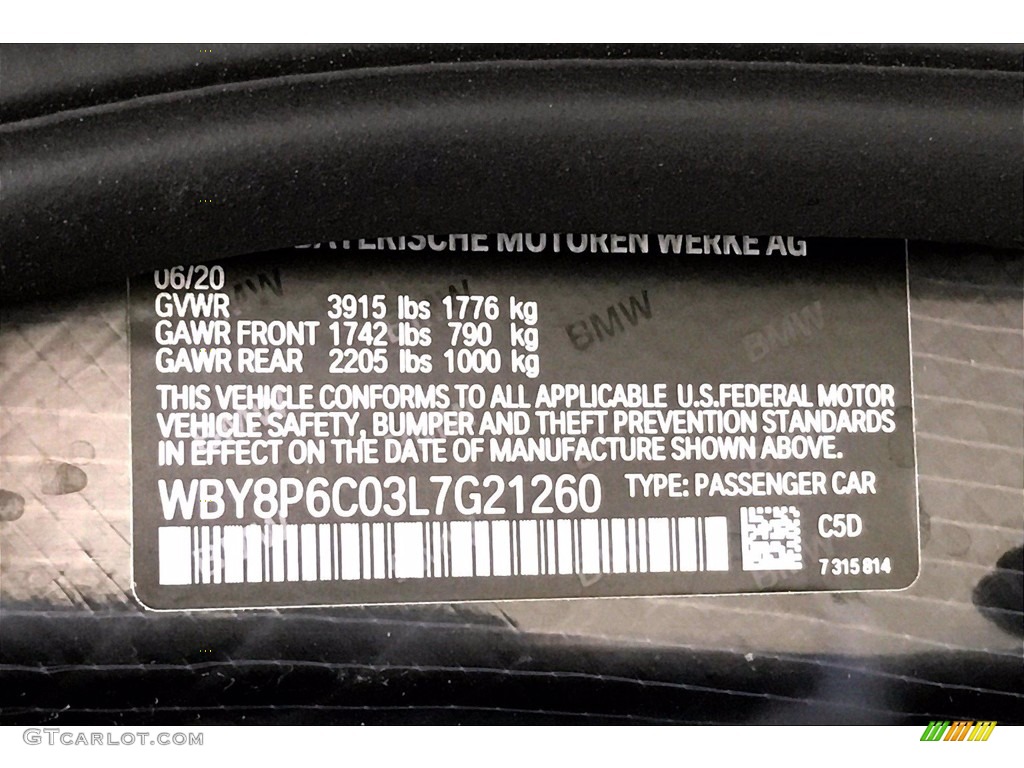 2020 i3 S - Fluid Black / Tera Dark Truffle photo #17