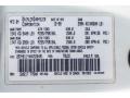 PW6: Bright White 1999 Dodge Ram Van 1500 Commercial Color Code
