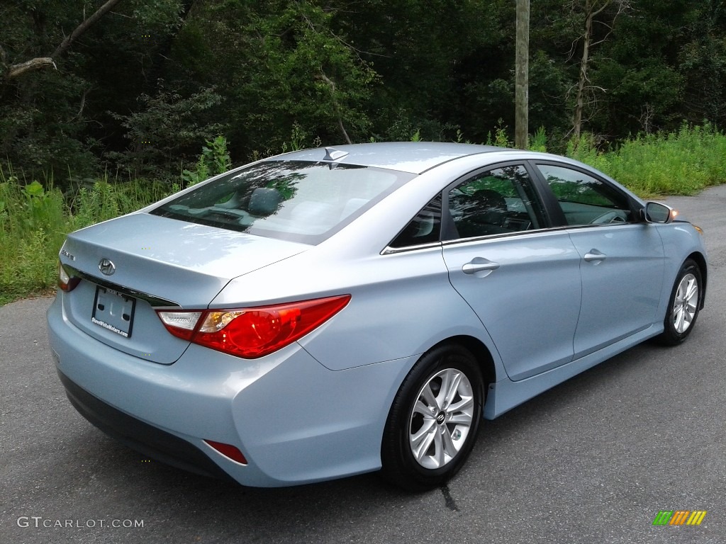 2014 Sonata GLS - Iridescent Silver Blue Pearl / Gray photo #7