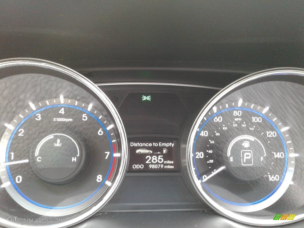 2014 Sonata GLS - Iridescent Silver Blue Pearl / Gray photo #20