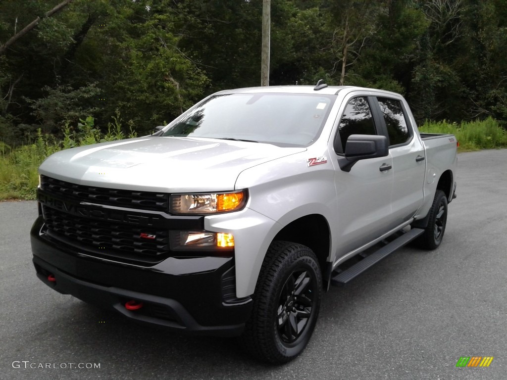 2020 Silverado 1500 Custom Trail Boss Double Cab 4x4 - Silver Ice Metallic / Jet Black photo #2