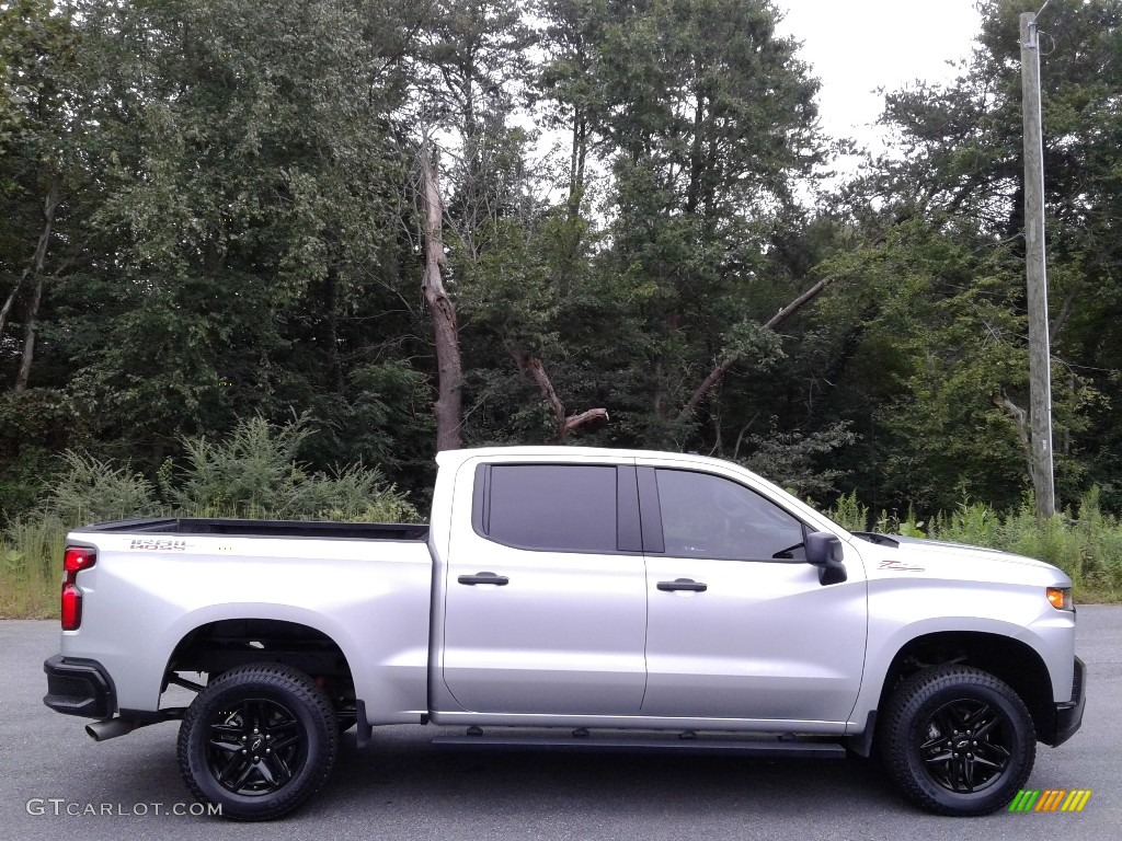 2020 Silverado 1500 Custom Trail Boss Double Cab 4x4 - Silver Ice Metallic / Jet Black photo #5