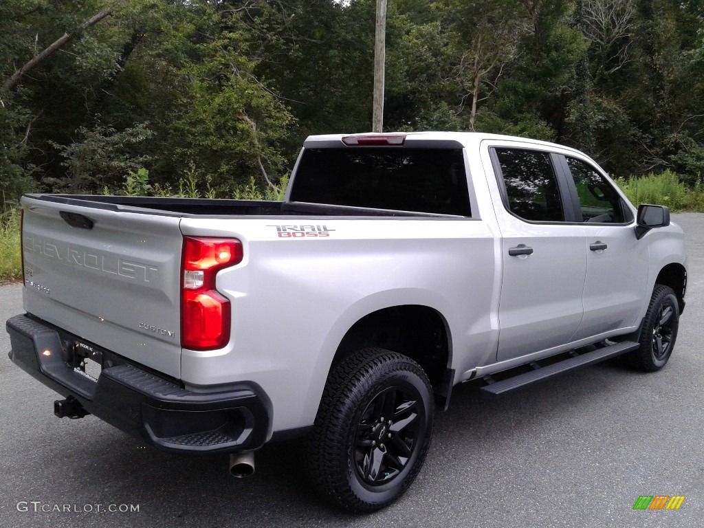 2020 Silverado 1500 Custom Trail Boss Double Cab 4x4 - Silver Ice Metallic / Jet Black photo #6