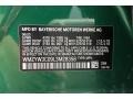 C38: British Racing Green IV Metallic 2020 Mini Countryman Cooper Color Code