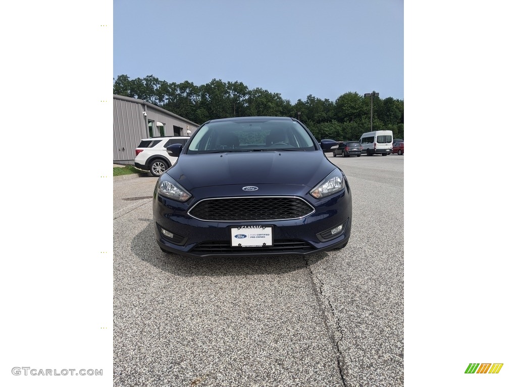 2017 Focus SEL Sedan - Kona Blue / Charcoal Black photo #2