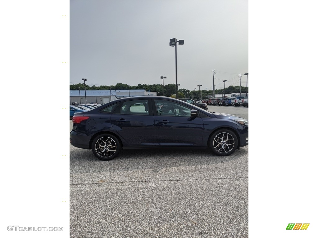 2017 Focus SEL Sedan - Kona Blue / Charcoal Black photo #4