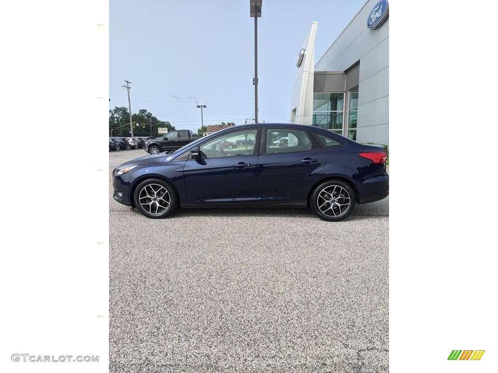 2017 Focus SEL Sedan - Kona Blue / Charcoal Black photo #8