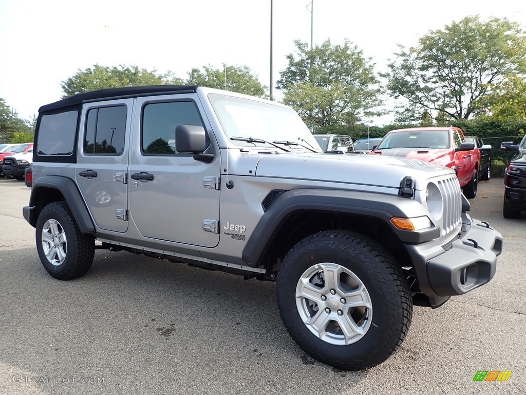 Billet Silver Metallic 2021 Jeep Wrangler Unlimited Sport 4x4 Exterior Photo #139537400