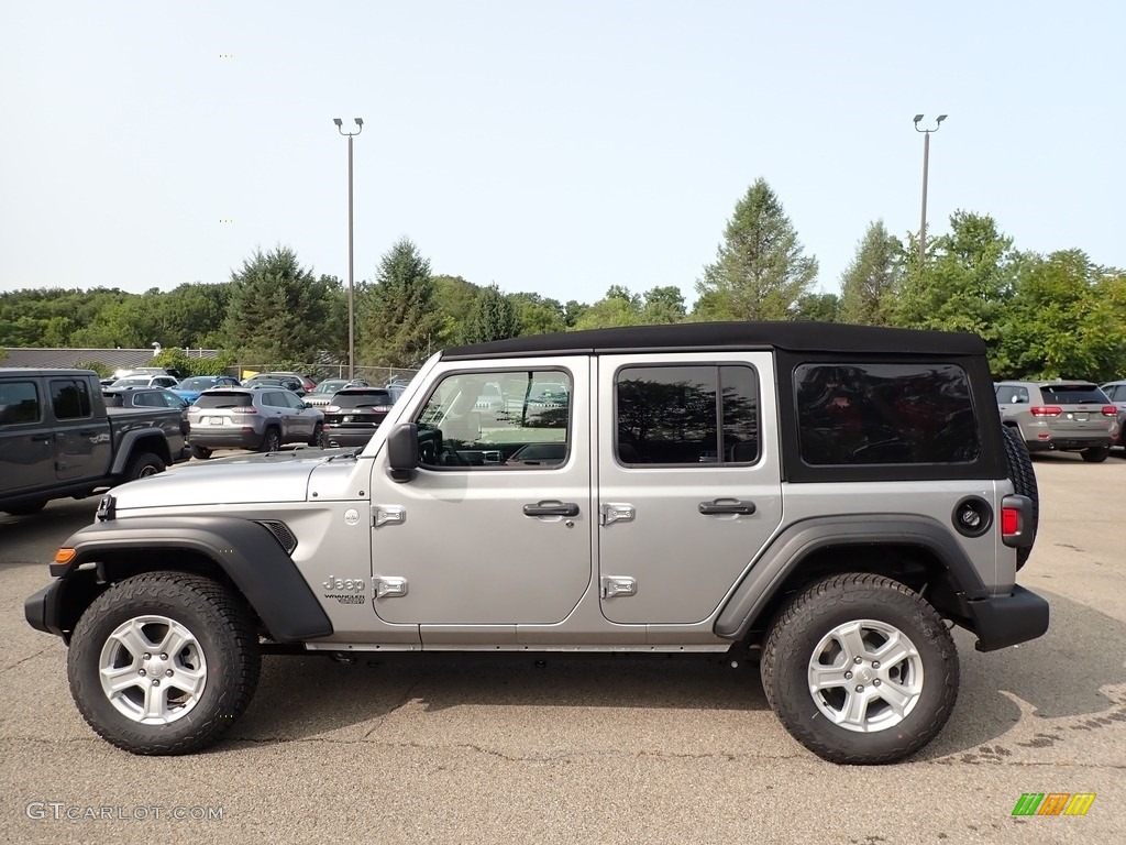 Billet Silver Metallic 2021 Jeep Wrangler Unlimited Sport 4x4 Exterior Photo #139537548