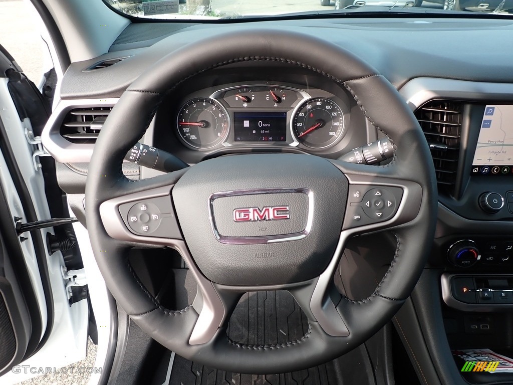 2020 GMC Acadia AT4 AWD Jet Black Steering Wheel Photo #139537599