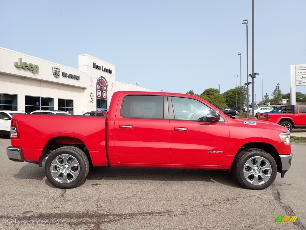 2020 1500 Big Horn Crew Cab 4x4 - Flame Red / Black/Diesel Gray photo #4