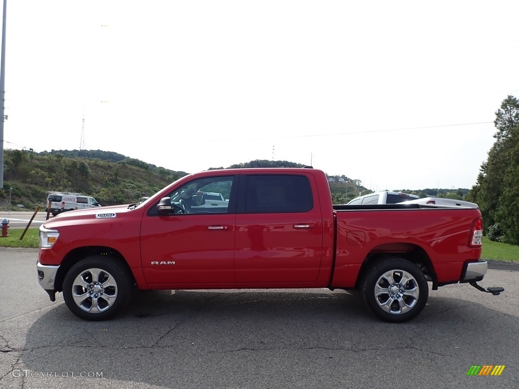 2020 1500 Big Horn Crew Cab 4x4 - Flame Red / Black/Diesel Gray photo #8
