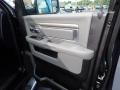 Black/Diesel Gray 2015 Ram 1500 Big Horn Crew Cab 4x4 Door Panel