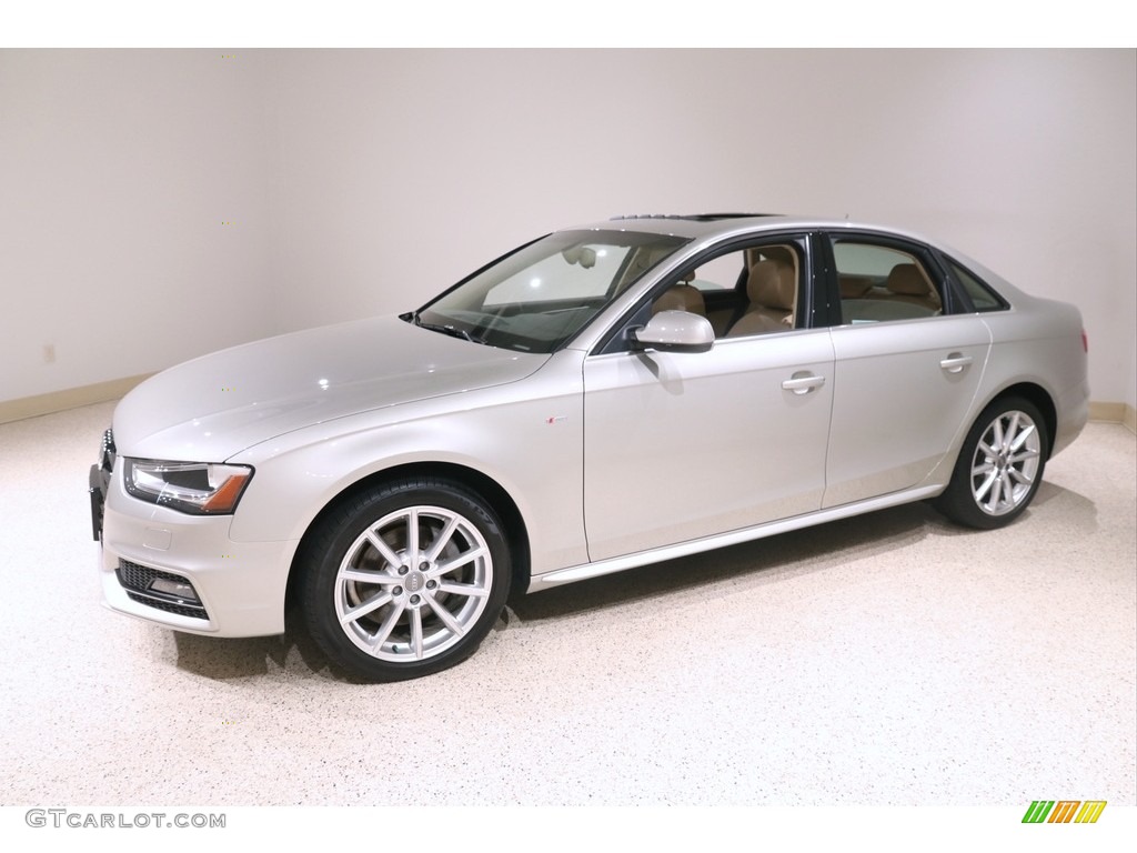 2014 A4 2.0T quattro Sedan - Cuvee Silver Metallic / Velvet Beige/Moor Brown photo #3