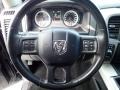 Black/Diesel Gray 2015 Ram 1500 Big Horn Crew Cab 4x4 Steering Wheel