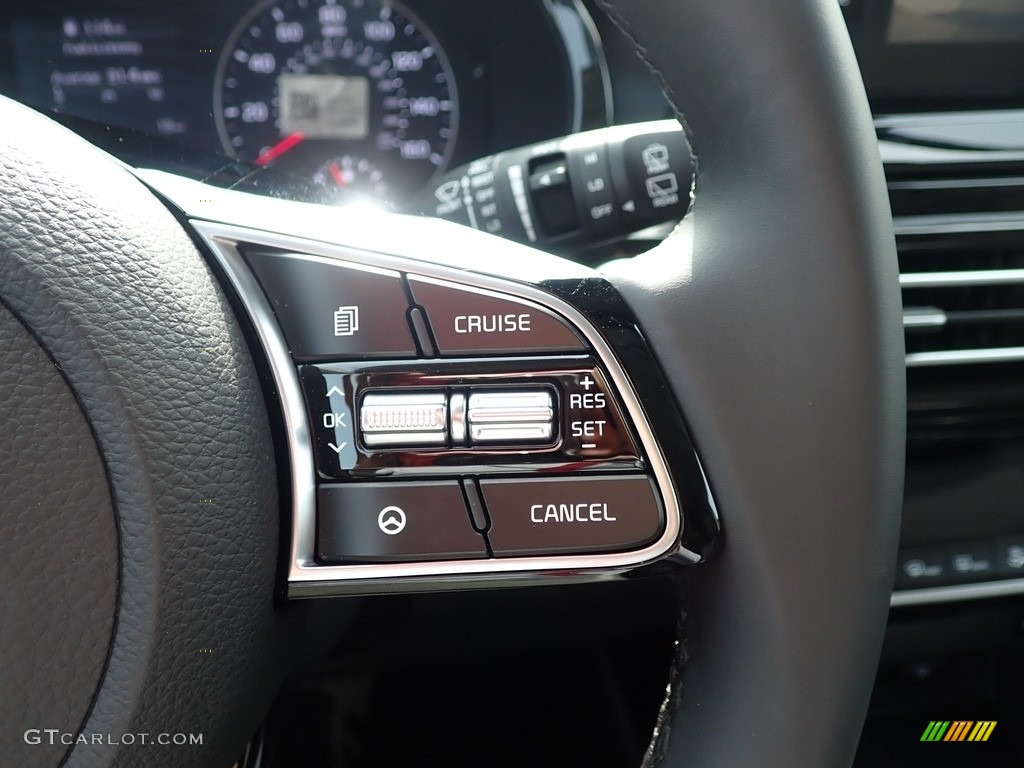 2021 Kia Seltos EX AWD Black Steering Wheel Photo #139540653