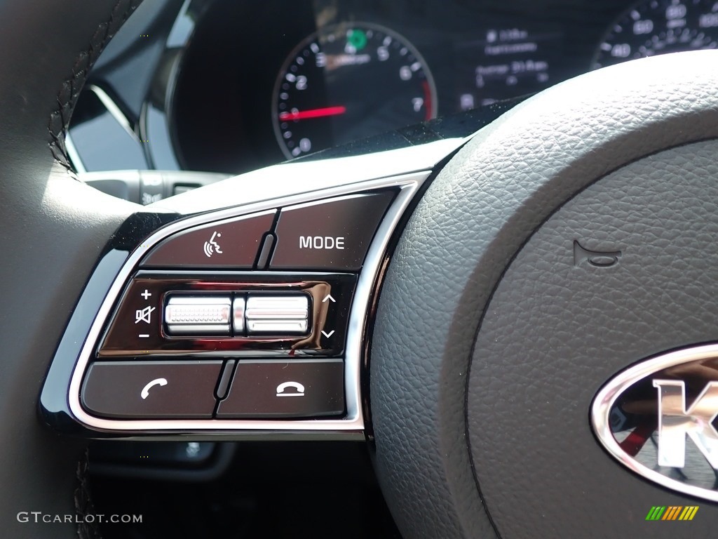 2021 Kia Seltos EX AWD Black Steering Wheel Photo #139540679