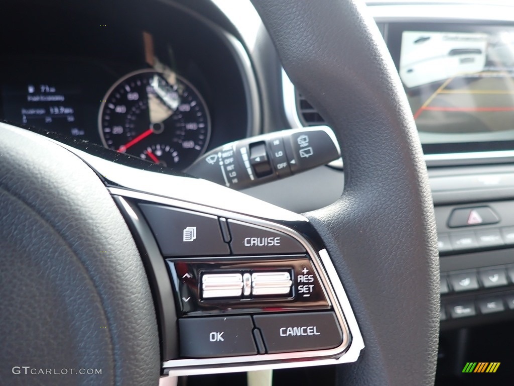 2021 Kia Sportage LX AWD Black Steering Wheel Photo #139541538