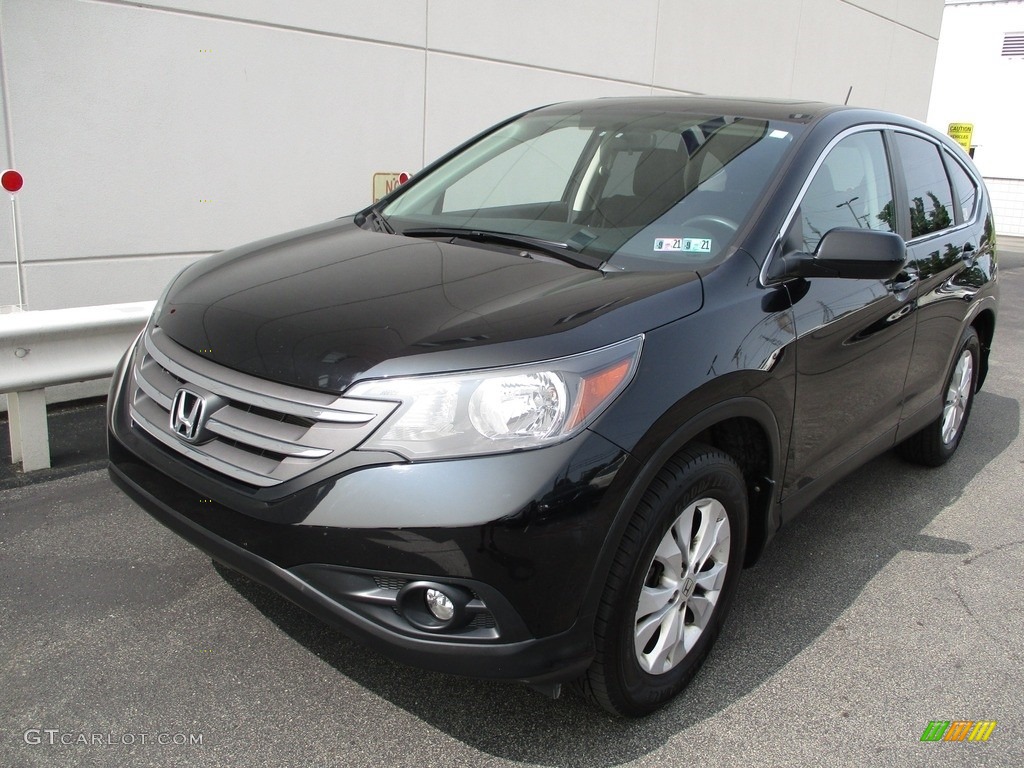 2014 CR-V EX AWD - Crystal Black Pearl / Black photo #9