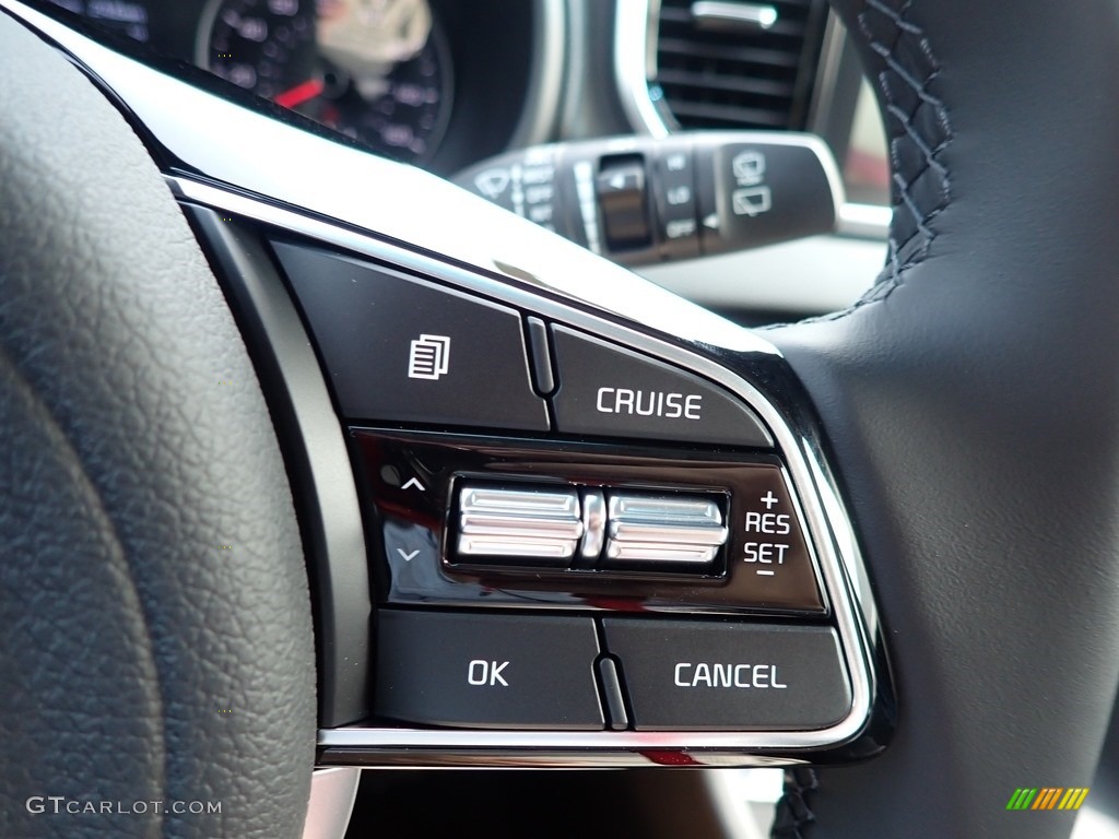2021 Kia Sportage EX AWD Black Steering Wheel Photo #139541943